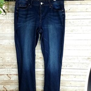 NY&CO, 0212, denim Blue Jean's, curvy boot cut, Sz 14